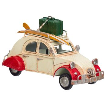 Coche metal marron