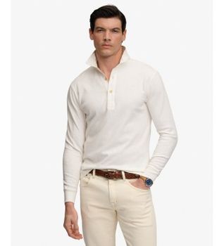 Superdry para hombre. M6010958A Polo rugby Classic Rugby blanco (XL), Casual, Algodón, Manga corta