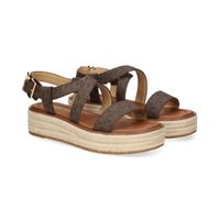 michael kors sandalias con plataforma mujer - marron talla 75