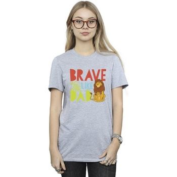 Disney Camiseta The Lion King Brave Like Dad para mujer