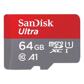 Tarjeta microSDXC Sandisk SDSQUAB-064G-GN6MT 64 GB 140 MB/s UHS-I U1 A1 + Adaptador SD