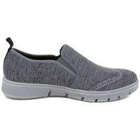 josef seibel zapatos mocasin falko knitted-21 gris para hombre