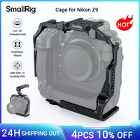 jaula de camara smallrig z9 para nikon z9 jaula de aleacion de aluminio para camara de video jaula para hacer peliculas con soporte para zapatos-3195