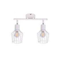 quintana - plafon de metal color blanco 32 cm e14