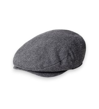 Hackett London para hombre. HM0400135 Gorra Hrbone Flat gris (M), Casual, Clásico, Poliéster