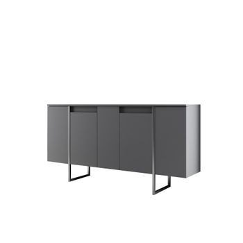 Aparador Luxe Antracita Plata