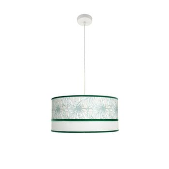 Colgante Caledonia 2 x E27 blanco/verde ajustable 50 x 50 cm FABRILAMP