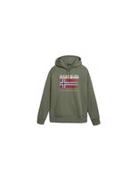sudadera napapijri b-kreis h verde hombre