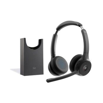 Auriculares Cisco HS-WL-722-BUNAS-C inalámbricos Bluetooth con cancelación de ruido y micrófono negro