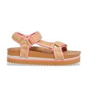 pepe jeans para mujer pls900027 sandalias unber naranja 36 3 a 5cm velcro casual