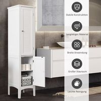 mueble de bano de 5 niveles estrecho independiente alto 160 cm