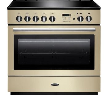 RANGEMASTER Professional 90 FX Electric Induction Range Cooker - Cream & Chrome, Cream