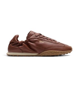 HOFF para mujer. 22661407 Zapatillas de Piel Bridge Napa marrón (37), Plano, Cordones, Casual