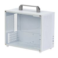 albox e90pro caja de pc gaming matx portatil de alto flujo de aire soporta rtx4090 240mm aio 6 ventiladores compacto atx