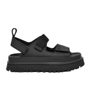 UGG para mujer. 1152685 Sandalias Golden Glow negro (41), Plano, 3 a 5cm, Velcro, Casual