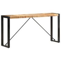 mesa consola de madera maciza de mango 150x35x76 cm vidaxl