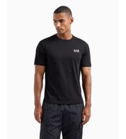 ea7 para hombre 8npt25pjvpz camiseta de manga corta core identity de algodon pima negro s casual deportivo multideporte