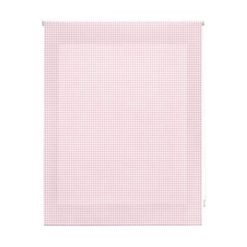 Estor Vichy Enrollable Translúcido - Estor Enrollable Tamaño 140x180 - Estor Translúcido Color Cuadros Rosa | Blindecor
