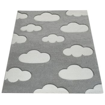 Alfombra infantil Kosmos gris  80x150 cm