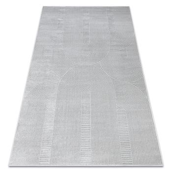 Alfombra Balance 9086 Gris - Geométrico, Estructural, Glamour 80x150 Cm