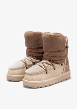 Botas Nordic Trk Fur Gradient Taupe - Marrón