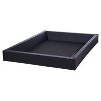 bastidor de espuma estructura cama de agua doble dormitorio negro 160 x 200 x 20 cm simple
