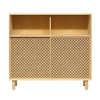 aparador alto en madera maciza natural 120 cm sin barnizar