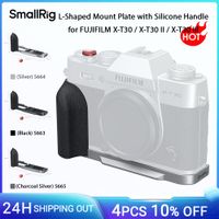 placa de montaje en forma de l smallrig x-t30 ii con mango de silicona para fujifilm x-t30  x-t30 ii  x-t30 iii con tapa de boton de obturador 5664