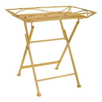 Mesa auxiliar de metal
