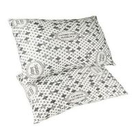 beprohome pack 2 almohadas ergonomicas copos viscoelastica y fibra hueca siliconada medida 60cm