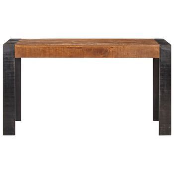 Mesa De Comedor | Mesa De Cena De Madera Maciza De Mango Rugosa 140x70x76 Cm