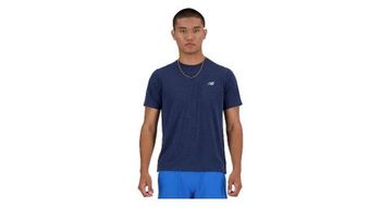 Camiseta de manga corta new balance athletics azul para hombre