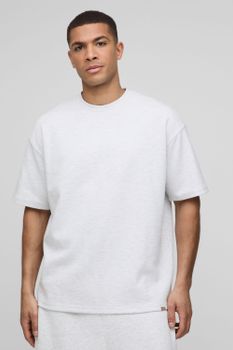 Camiseta Man Gruesa Entrelazada, Gris