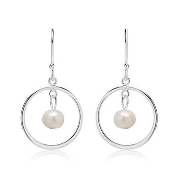 Pendientes de plata 925 con perlas de agua dulce