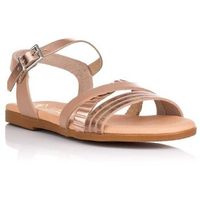 janross sandalias sandalia dorada de piel para nina
