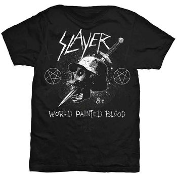Slayer Tops y Camisetas World Painted Blood para mujer