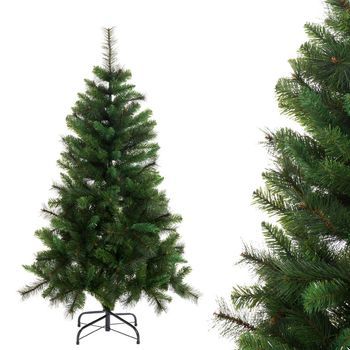 Árbol De Navidad Artificial Plegable Pvc Y Pe Color Verde De 180 Cm Lolahome