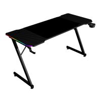 mars gaming mgd-x140rgb mesa ergonomica argb mando alfombrilla xxl soportes externos 140x60cm negro