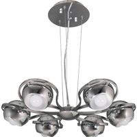 lampara de techo chiara 6xe14 alregxd60cm platacromo