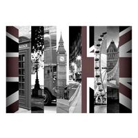 papel pintado 3d - simbolos de londres 300x210 cm