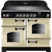 rangemaster classic cla110eccrc electric ceramic range cooker - cream  chrome cream