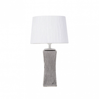 sobremesa ceramica palo santo 1xe27 plata brillo cpant blanca 505x28x28 cm