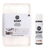 jabon de moldeo transparente 100 vegano - 250 g  tinte de jabon moca