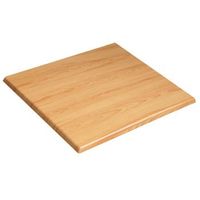 tablero cuadrado laminado 60 x 60 cm madera clara haussmann - oviala
