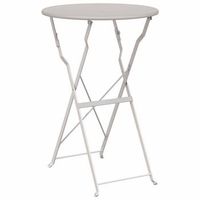 mesa de jardin  mesa de bistro beige o 50 x 71 cm