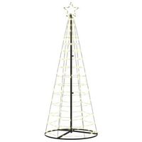 arbol de navidad led calido 250 cm hierro vidaxl