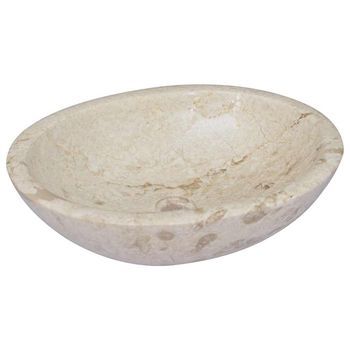 Lavabo De Baño Moderno | Lavabo Crema Mármol 53x40x15 Cm