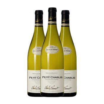 Charles Vienot Vino Blanco Petit-chablis Joven 75 Cl 12% Vol. (pack De 3 Unidades)