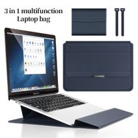 funda para tablet y portatil de 14 y 15 pulgadas - funda maletin multifuncion con interior suave  material pu  4 colores  37x28cm