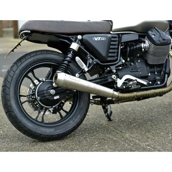 Silenciador de escape Moto Guzzi V 7 i.e. Mistral cónico par corto